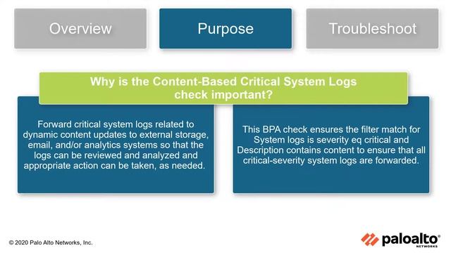 Log Settings - System - Content-Based Critical System Logs - Interpreting BPA Checks - Devices смотреть онлайн