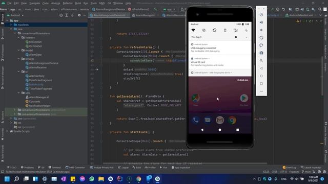Alarm App Android development смотреть онлайн