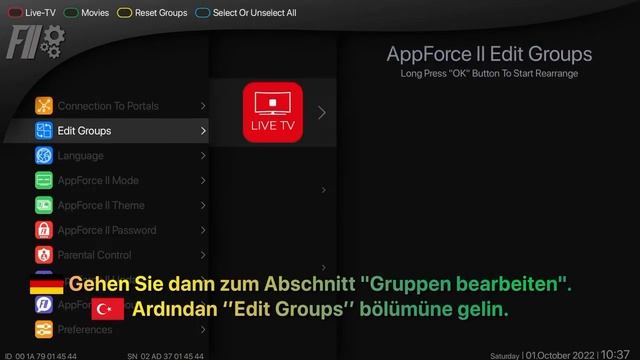 Appforce Kanalliste zurück setzten смотреть онлайн