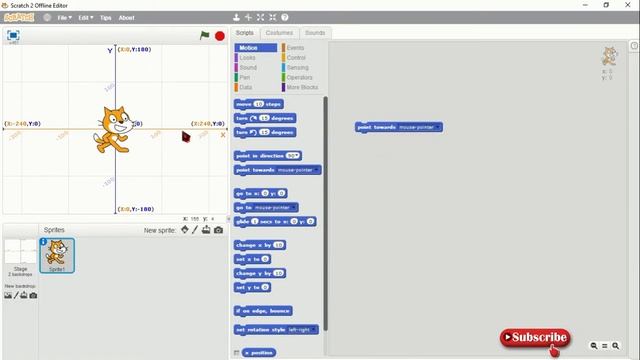 Scratch Lesson 1 | How to Download Scratch | Motion Tab смотреть онлайн