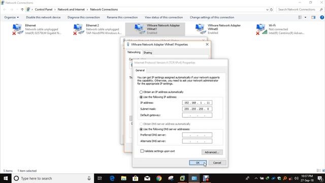 Connect virtual Machine to Host machine in vmware смотреть онлайн