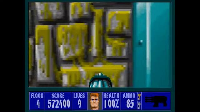 Wolfenstein 3D (1992) E2F4 All Secrets - I Am Death Incarnate 100% Walkthrough Episode 15 смотреть онлайн