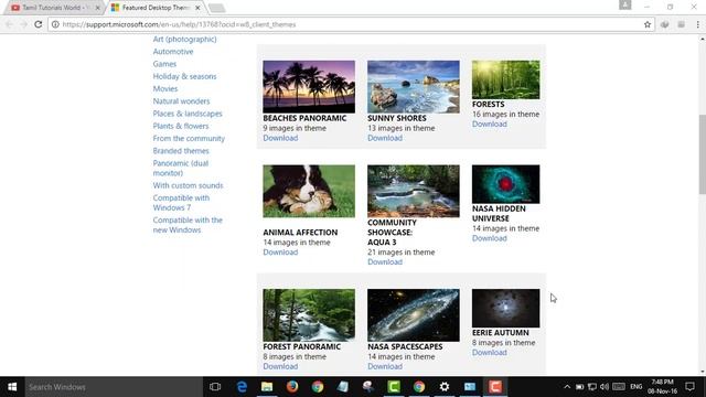 How To Get Themes For Windows Official Tamil Tutorials_HD смотреть онлайн