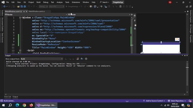 How To Create Custom Draggable Border In WPF Application - Create Borderless Windows App смотреть онлайн
