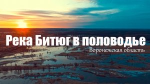 Воронежская область- река Битюг в половодье | Видео съемка с квадрокоптера | Весна- 2023