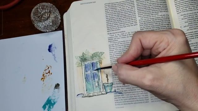 Illuminated Journaling Art Impression Watercolor Stamping Welcome Lord Jesus смотреть онлайн