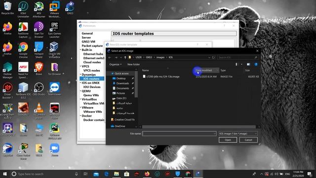Setup and install GNS3 2020 and image iso in Windows 10 смотреть онлайн