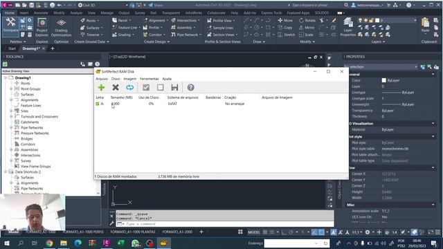 Melhorar o DESEMPENHO do CIVIL 3D RAMDISK смотреть онлайн