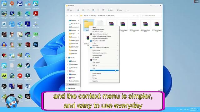 How to change Right Click Menu Windows 11 смотреть онлайн