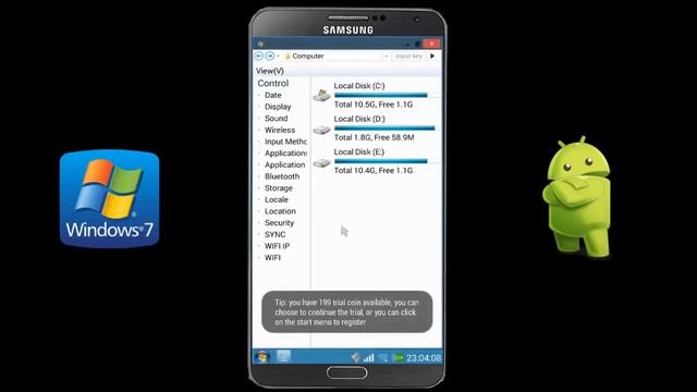 How To Install Windows 7 on Any Android Mobile (100% Working) - Without Root смотреть онлайн