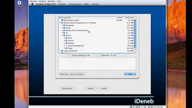 Istallazione MAC OS X 10.5.7 смотреть онлайн