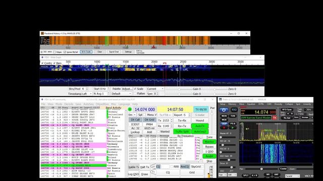 WSJT-X/JTDX - Passband History Helper App смотреть онлайн