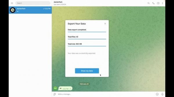 How to export your Telegram chat history on Mac