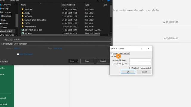 How to create a backup file in Excel | Automatically Backup Excel Workbook| Excel Interview questio смотреть онлайн