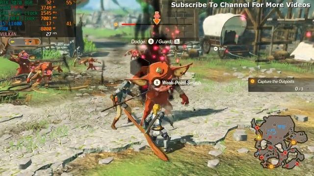 Yuzu Emulator Hyrule Warriors Age Of Calamity 4K | RTX 3070 + i5 11400 смотреть онлайн