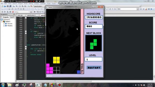 Tertris Clone (C++/Sfml 2.5) #cpp #sfml #tetris смотреть онлайн