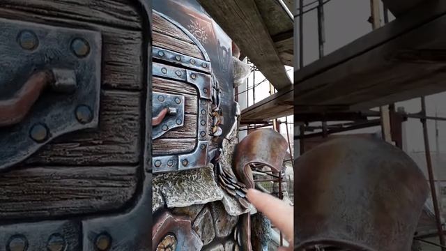 Декоративная лепка и живопись на фасаде дома. смотреть онлайн