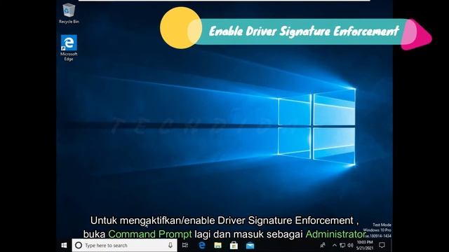 Disable and Enable Driver Signature Enforcement Via Command Prompt Windows смотреть онлайн