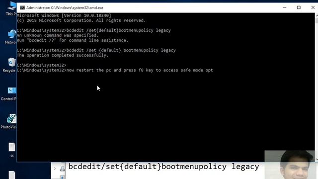 Enable or Disable F8 Safe mode Boot Menu in windows 10/11 смотреть онлайн