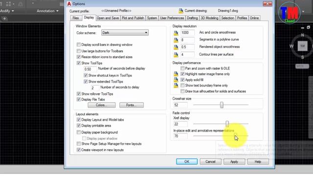 Cài đặt thông số trong Option autocad 2017 | Học Autocad - autocad tutorial 2017 - 2018 смотреть онлайн