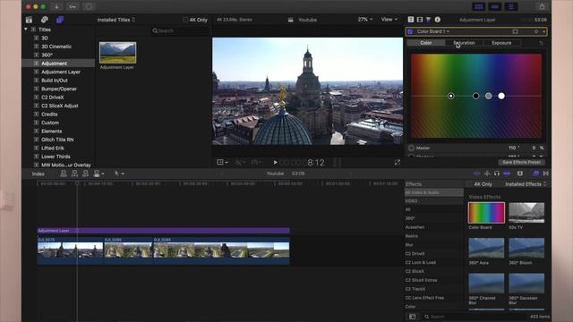 Free Adjustment Layer - Final Cut Pro смотреть онлайн