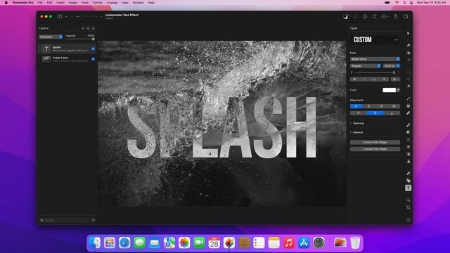 Underwater Text Effect – Pixelmator Pro Tutorial смотреть онлайн