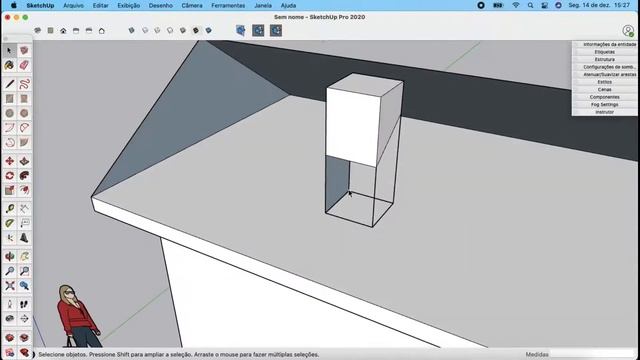 SketchUp - O comando de extrusão Push/Pull - Mac e Windows смотреть онлайн