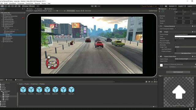 Car Controller Unity 3d iOS & Android Game - Car Steering Control | Car Movement Controls System смотреть онлайн