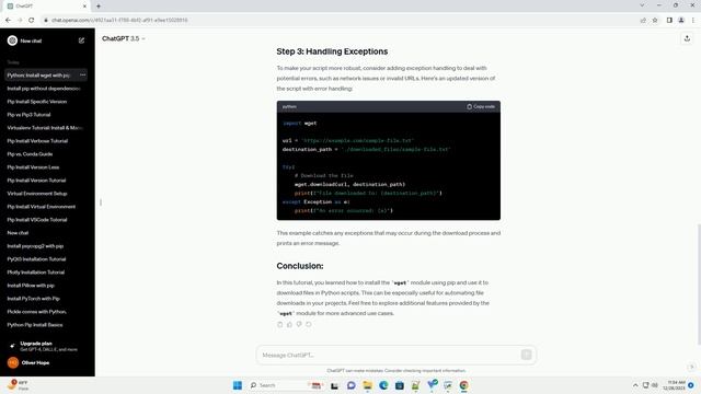 pip install wget смотреть онлайн