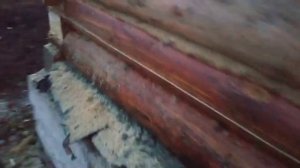 Как закрыть нижний венец бани. Изоляция.