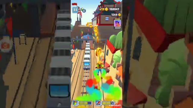 Subwaysurfers last record 15lac 😎🥰😮🙂 смотреть онлайн