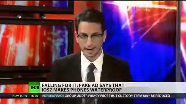 Fake iOS 7 ad claims the upgrade makes phones waterproof смотреть онлайн