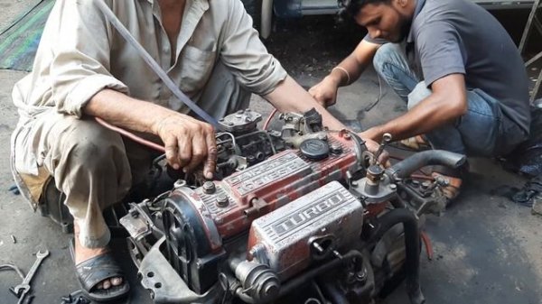 Daihatsu Charade diesel engine prep start up. #daihatsu #charades #charadedieselturbo #dieselconver