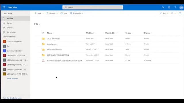 Introduction to OneDrive (within a browser) смотреть онлайн