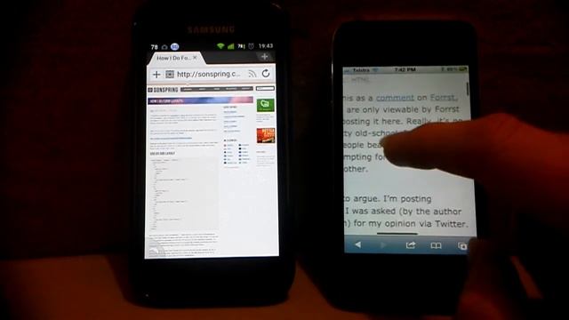 Comparing Android's browser zoom to Safari on iOS смотреть онлайн
