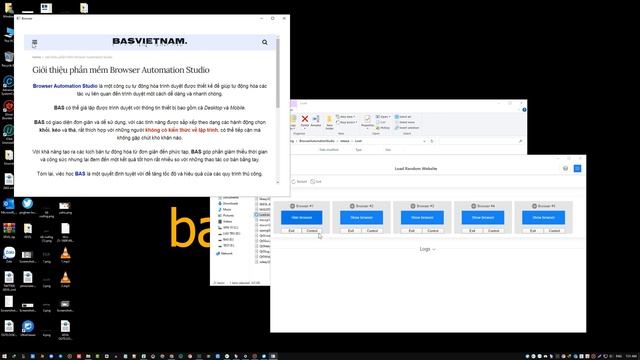 Giao diện tùy chỉnh của ứng dụng trong Browser Automation Studio смотреть онлайн