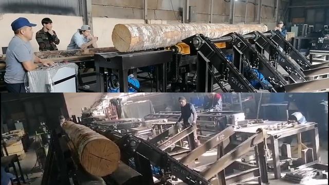 Кантователь бревен для лесопильной линии Диаком смотреть онлайн