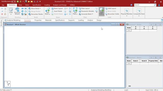 STAAD Pro Advanced CONNECT Edition 2023 introduction смотреть онлайн