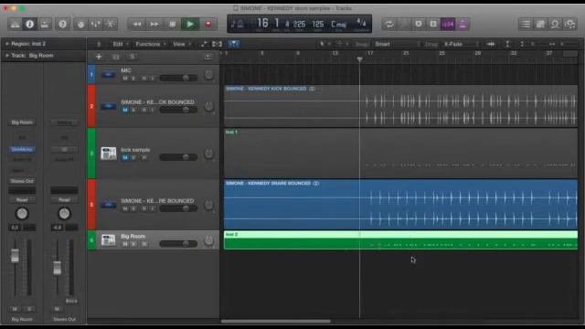 Layering Drum Samples in Logic Pro X. смотреть онлайн