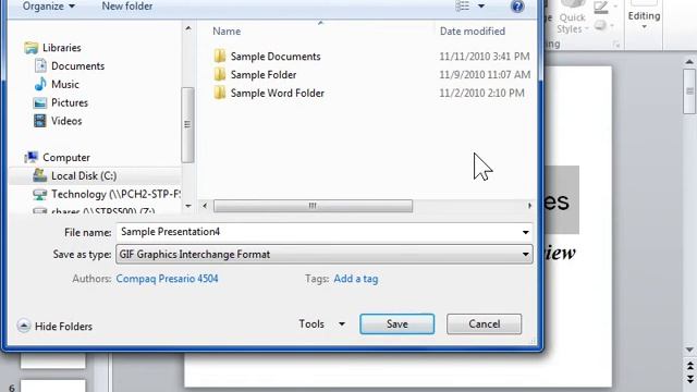PowerPoint 2010 Save a Slide as a Picture смотреть онлайн
