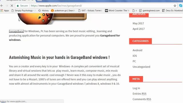 GarageBand Windows pc download 2017 смотреть онлайн