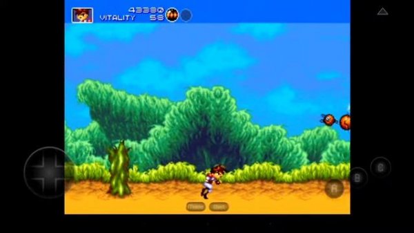 MD.emu Emulator 1.5.11 for Android | Gunstar Heroes [720p HD] | Sega Genesis