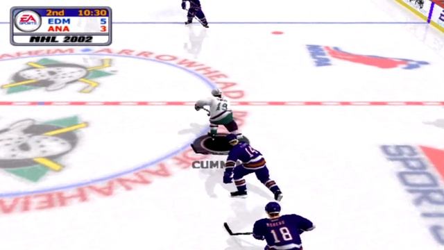 NHL 2002 Gameplay Mighty Ducks of Anaheim vs Edmonton Oilers смотреть онлайн