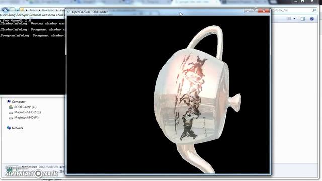 Rendering a Chinese teapot using C++/OpenGL. смотреть онлайн