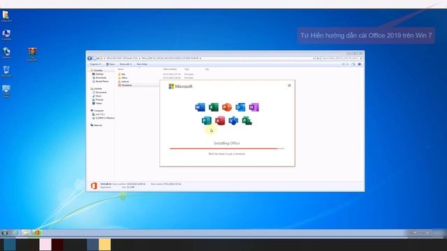 Cài Office 2019 mới nhất cho 2022 trên Win 7 với C2R tool - Ghi hình cho việc cài lại win смотреть онлайн