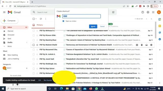 Gmail for Windows PC and Laptop | How to Create Gmail Shortcut on Desktop | #gmail смотреть онлайн