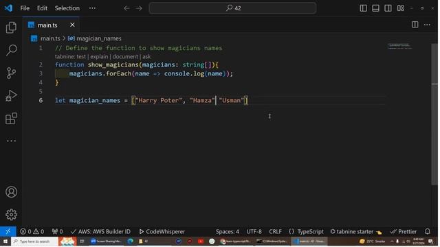 Video#26 Assignment of 45 Exercises with TypeScript & NodeJs | Governor Sindh IT Course | IT Progra смотреть онлайн