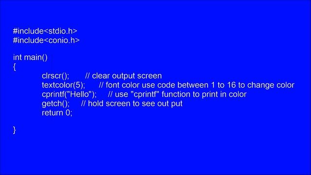 How To Change Text Color of Output Text Color in C смотреть онлайн